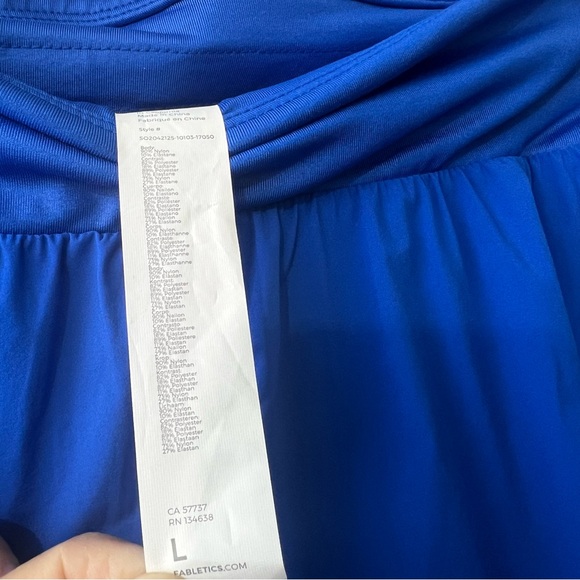 Fabletics Austyn Run Electric Blue Lined Workout Running Shorts - Picture 5 of 12